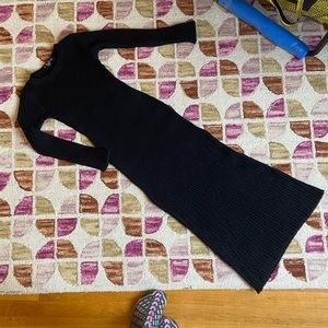 Wool maxi dress, French brand, knit